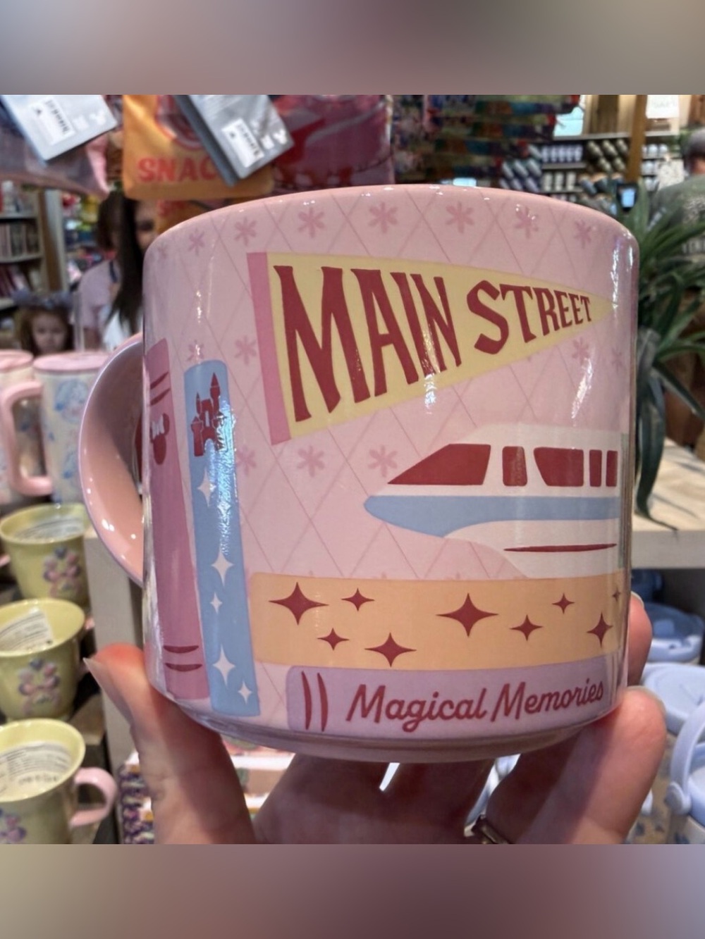 Disney Parks 2026 MK Happily Ever After Castle Monorail Ceramic Coffee Mug New